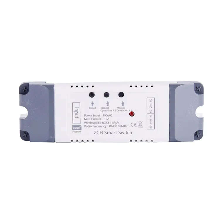 Smart Life Tuya WIFI 2CH 5V or 85-250V Door Gate Garage Opener Inching Relay Module with RF433Mhz