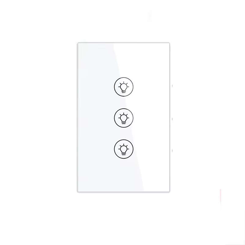 Smart Life Tuya WIFI 3CH Dimmer Light Switch | Live & Neutral Wire | White