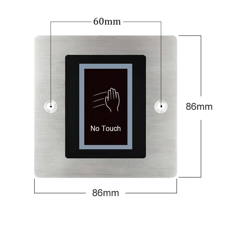 Access Control Embedded 12V 24V Infrared No Touch Exit Button Door Release Button