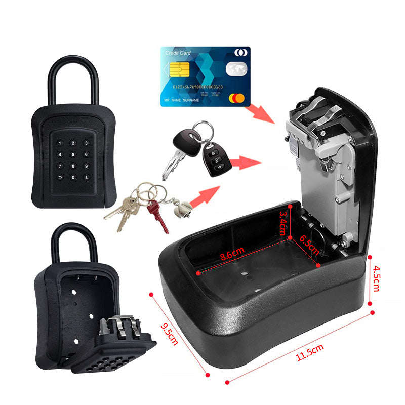 Smart Life Tuya Bluetooth Access Control Keypad Key Box (Black)