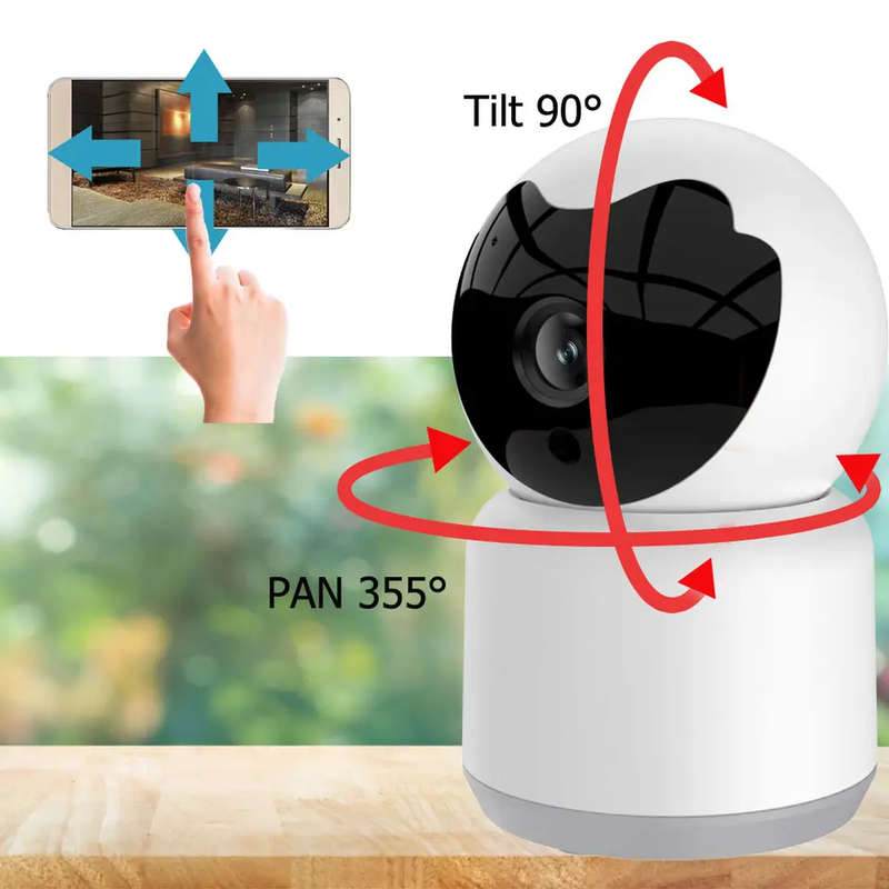 Smart Life Tuya WIFI 3MP PTZ Indoor CCTV Camera / Baby Monitor