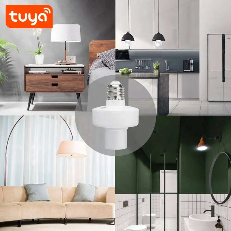 Smart Life Tuya WIFI E27 Lamp Light Bulb Socket w/ RF433