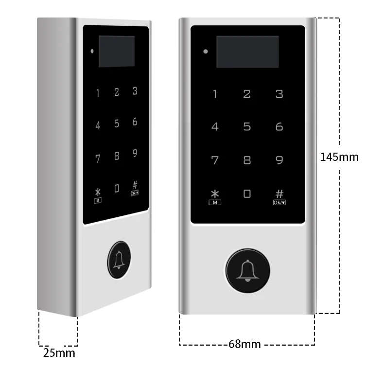 Smart Life Tuya WIFI Waterproof 12V Access Control Keypad Card Doorbell Gate Garage HD1