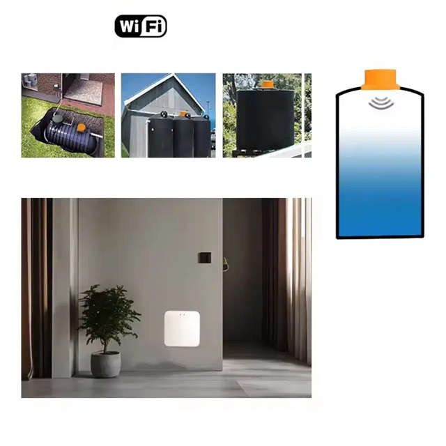 Smart Life Tuya WIFI Ultrasonic Liquid Water Level Tank Monitor Sensor | 5V