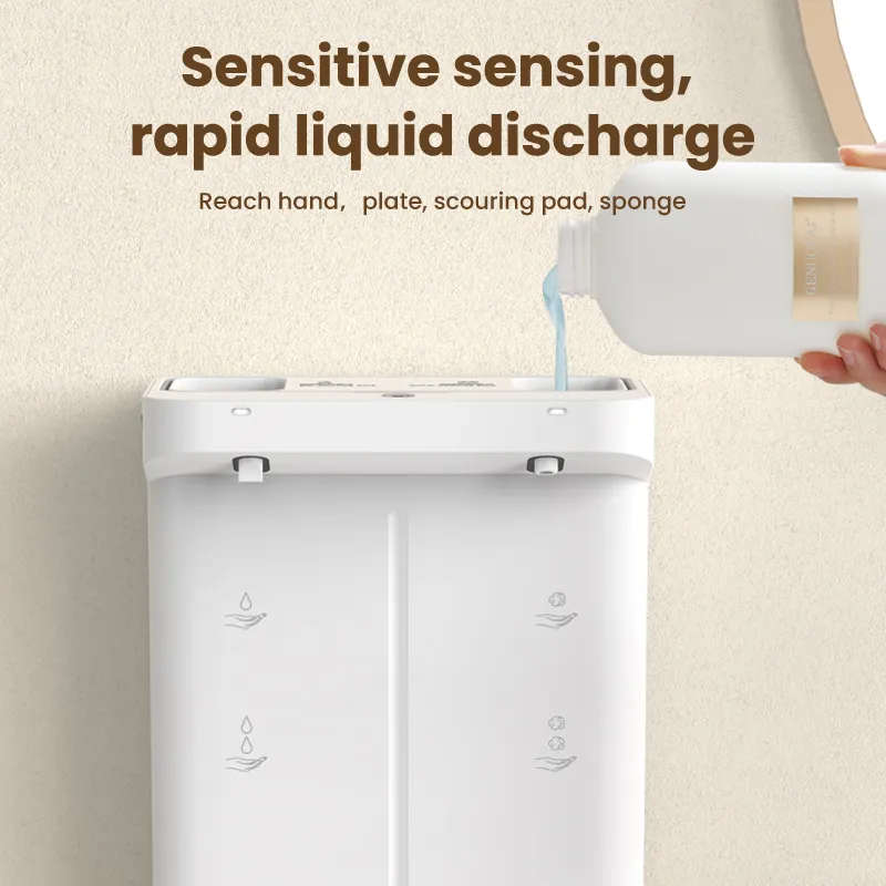 Electric Dual Soap Foam Gel Dispenser | 5V Rechargeable | 280ml refillable | Wall Mounted