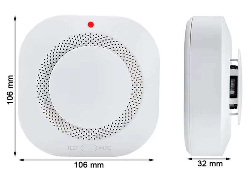 Wireless Smoke Detector Sensor w/ 80db Alarm Speaker for WG103T or H502 GSM Alarm System | RF433