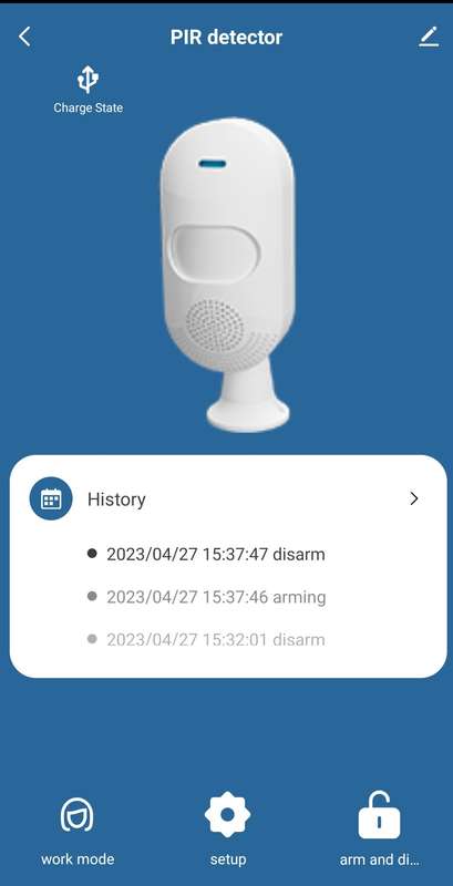 Smart Life Tuya WIFI Wall Mounted PIR Motion Detector Sensor Alarm | 5V