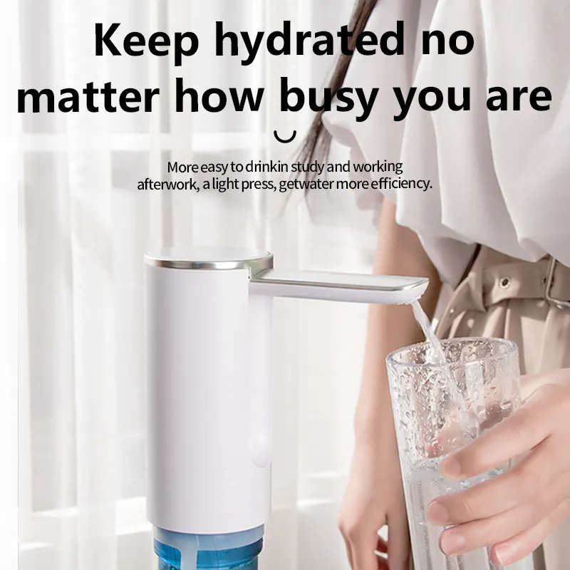 Electric Water Dispenser | 5V Rechargeable | 1L per minute | fits on top of bottle.