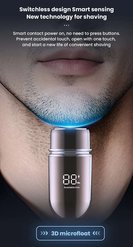 Portable Waterproof Electric Shaver Mini Razor for Wet & Dry Use | 5V Rechargeable