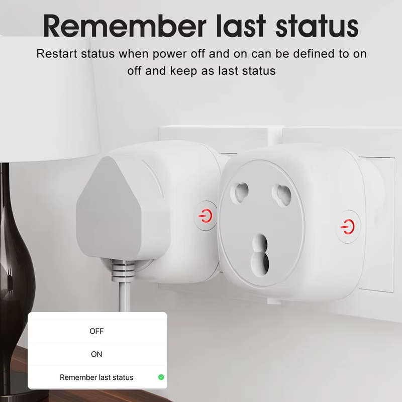 Smart Life Tuya Zigbee 1CH 16A 3500W 3 Pin / 2 Pin Plug Switch w/ Power Monitor
