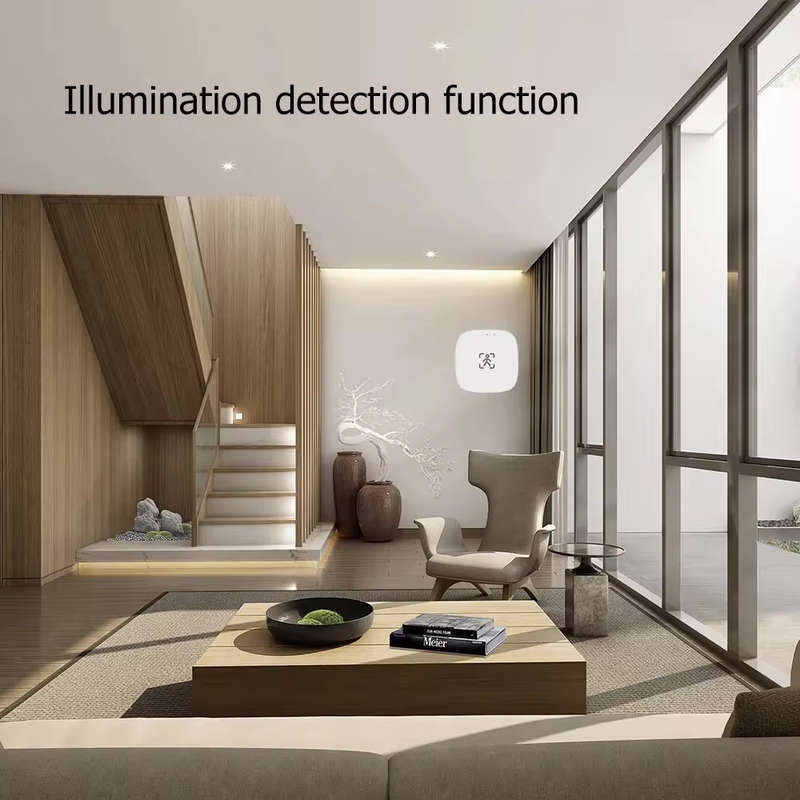 Smart Life Tuya WIFI Human Presence Motion Detector w/ Light Lux Sensor | 5V | On Wall