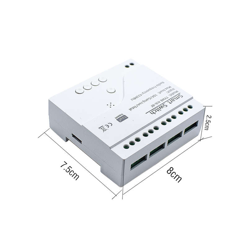 Smart Life Tuya Zigbee 4CH 5V or 85-250V Door Gate Garage Opener Inching Relay Module with RF433Mhz