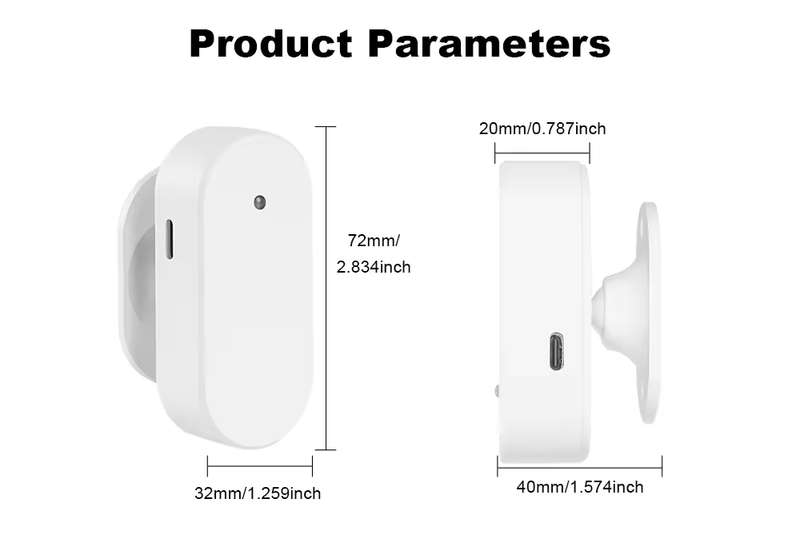 Smart Life Tuya Zigbee Human Presence Motion Detector w/ Light Sensor | 5V | Wall Mounted