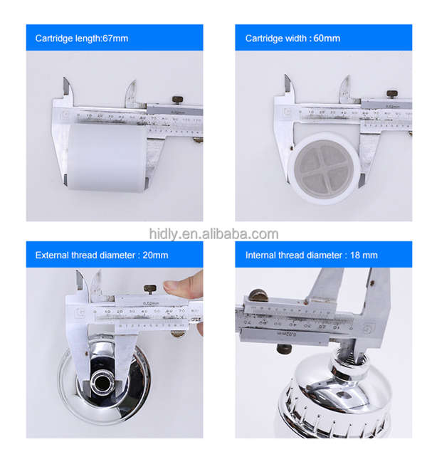 15 Stage High-Output KDF Ionic Clean Shower Water Filter (Chrome Plated)