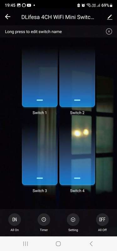 Smart Life Tuya WIFI 4CH 150W LED Light / 2.5A 550W Appliance Neutral Mini Switch