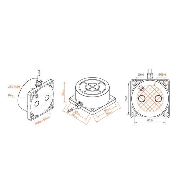 Smart Life Tuya WIFI Solar Ultrasonic Liquid Water Level Tank Monitor Sensor | 5V