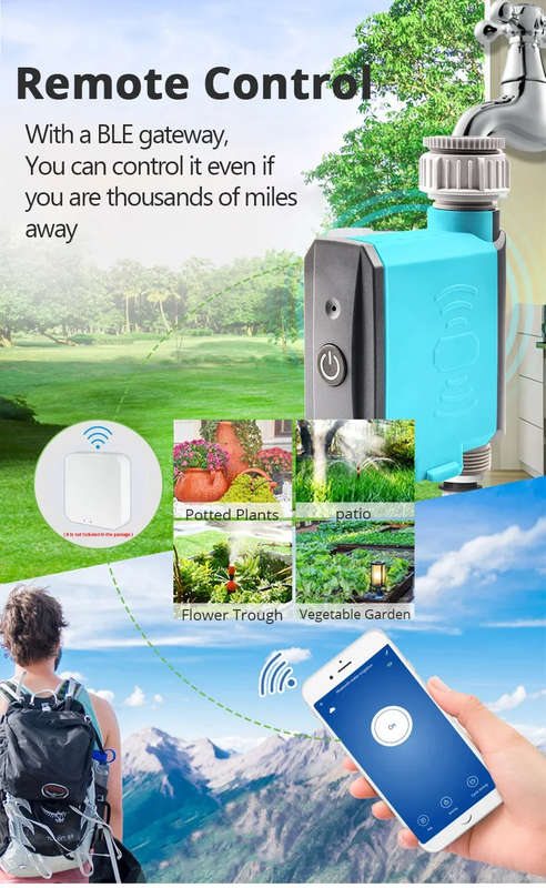 Smart Life Tuya Bluetooth Irrigation Valve Sprinkler Timer Controller Switch | Battery Operated