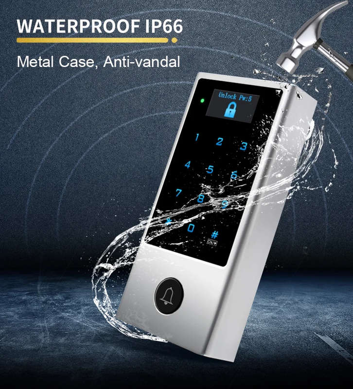 Smart Life Tuya WIFI Waterproof 12V Access Control Keypad Card Doorbell Gate Garage HD1