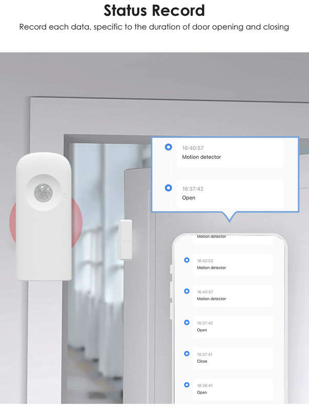 Smart Life Tuya WIFI Wireless Door / Window Detector w/ PIR Motion Sensor | 4.5V
