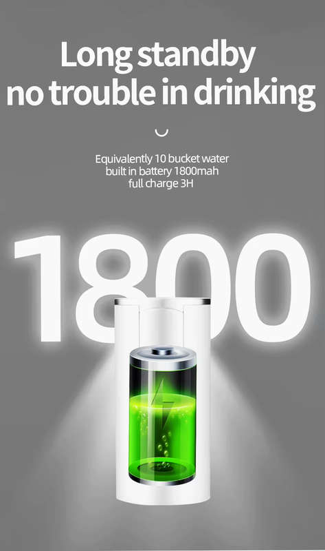 Electric Water Dispenser | 5V Rechargeable | 1L per minute | fits on top of bottle.