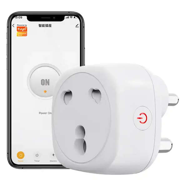 Smart Life Tuya Zigbee 1CH 16A 3500W 3 Pin / 2 Pin Plug Switch w/ Power Monitor