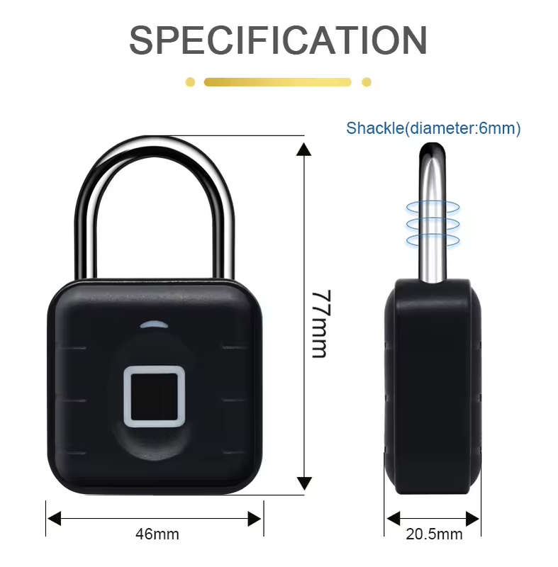 Smart Life Tuya Bluetooth Fingerprint Padlock