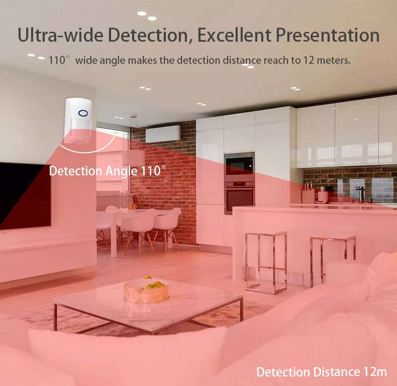 Smart Life Tuya Zigbee Wall Mounted Wireless PIR Motion Sensor Detector | 3V