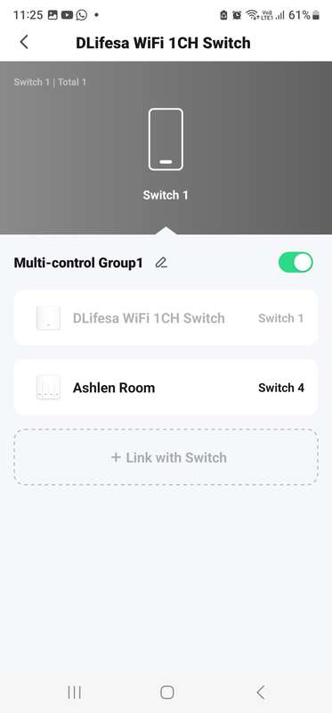 Smart Life Tuya WIFI 1CH LED Light Switch | Live & Neutral / Live & No Neutral Wire | White