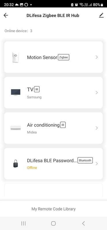Smart Life Tuya Zigbee / Bluetooth to WiFi Hub Gateway w/ IR Remote Controller | 5V