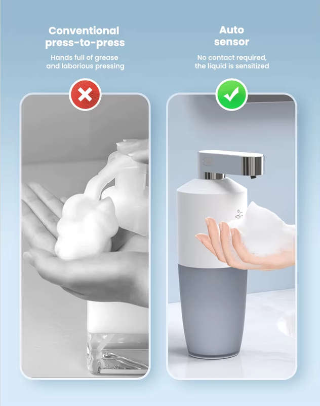 Electric Single Soap Foam Dispenser | 5V Rechargeable | 280ml refillable | Table top