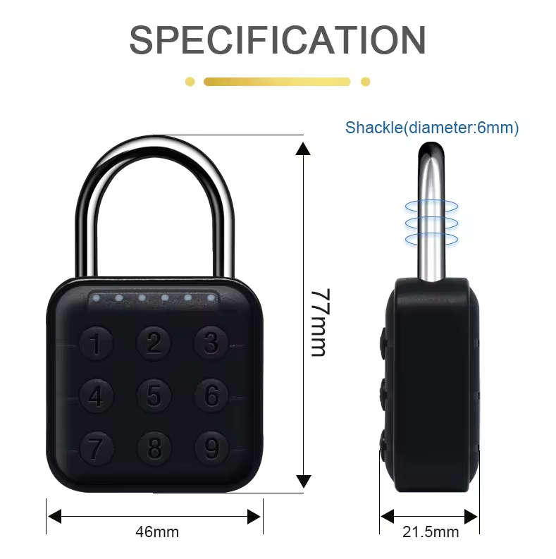 Smart Life Tuya Bluetooth Keypad Padlock