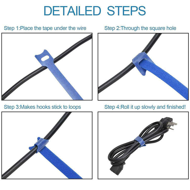 Re-usable Velcro Cable Ties 12 x 150mm | Red | 20 Pieces