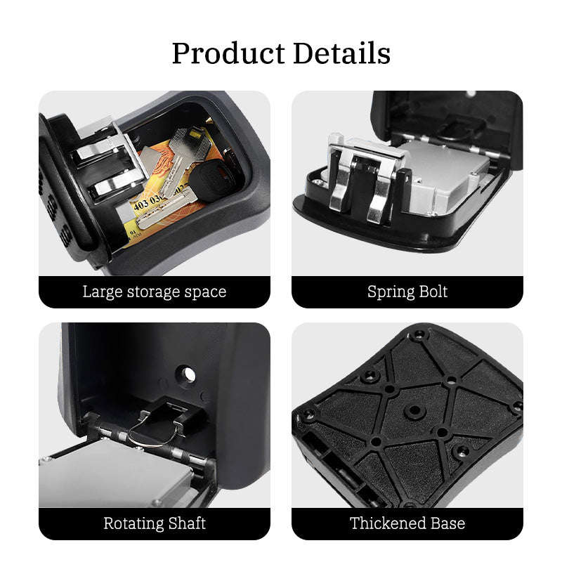 Smart Life Tuya Bluetooth Access Control Keypad Key Box (Black)
