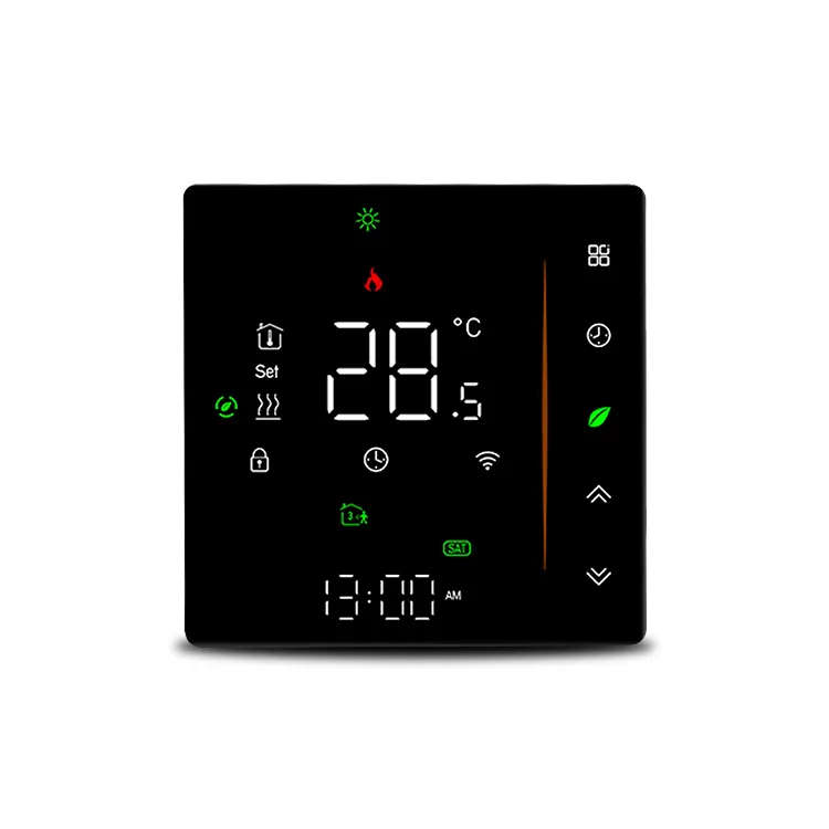 Smart Life Tuya WIFI Thermostat LCD Display Touch Screen Floor Heating Temperature Controller (Bl...
