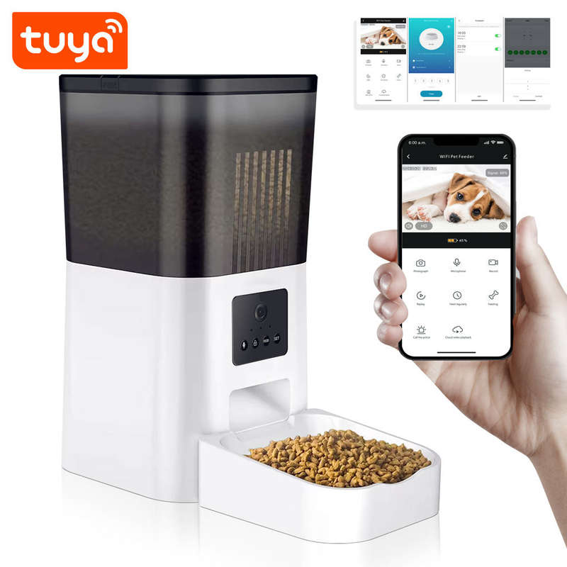 Smart Life Tuya WIFI Pet Dog Cat Food Feeder w/ 1MP Camera | 4L | 5V
