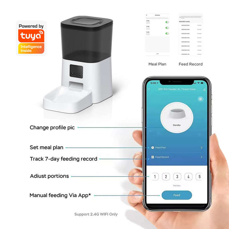 Smart Life Tuya WIFI Pet Dog Cat Food Feeder | 4L | 5V