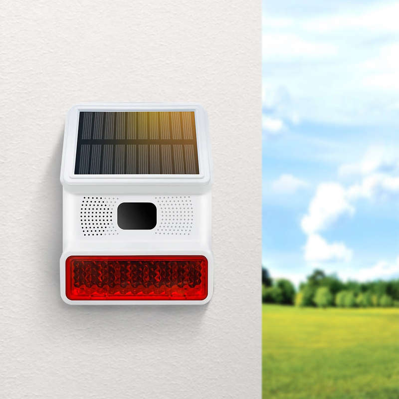 Outdoor Solar Flash & Sound 100DB Siren for Tuya Alarm System | RF433 EV1527