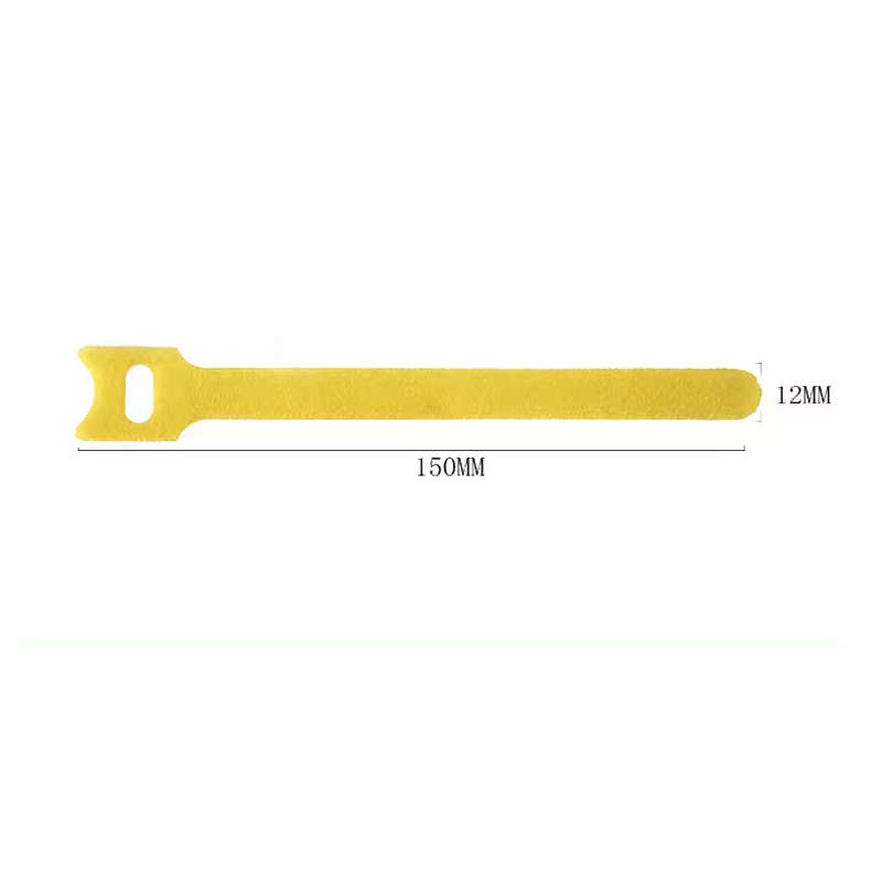 Re-usable Velcro Cable Ties 12 x 150mm | Yellow | 20 Pieces