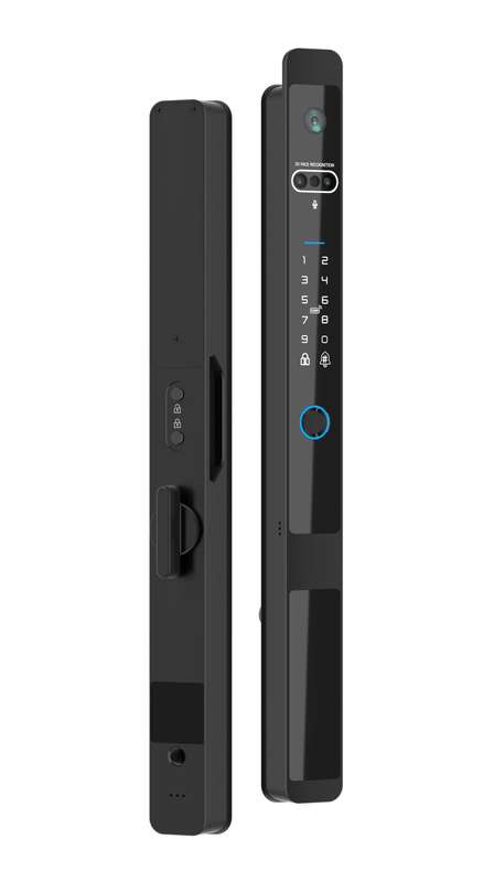 Smart Life Tuya WIFI Access Control Face Fingerprint Keypad Card Video Doorbell Intercom Handle Lock