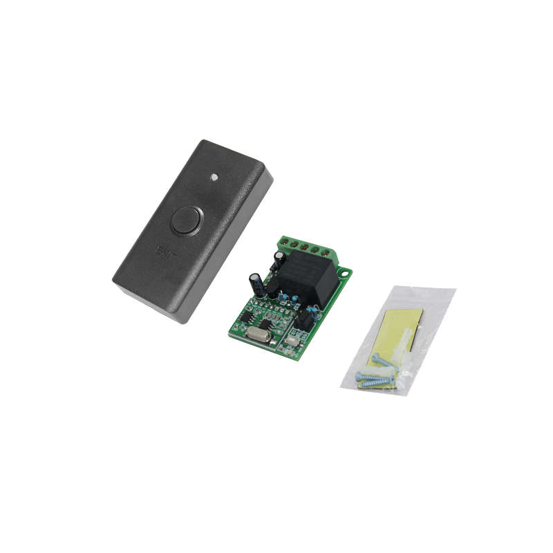 Wireless RF433Mhz Exit Button Door Release Button for 12V Access Control | Dry Contact (Black)