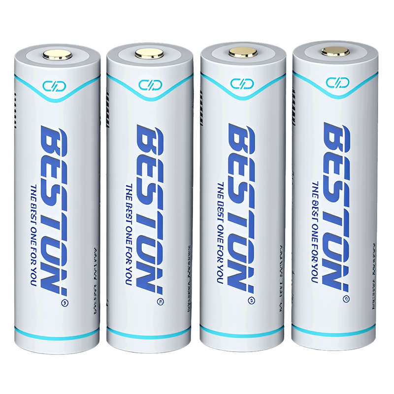 BESTON AA Rechargeable Lithium-ion Battery | 14500 | 1.5V | 1460mAh | 4 Pack