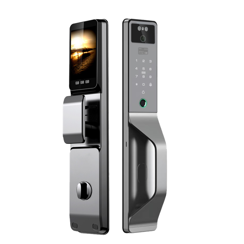 Smart Life Tuya WIFI Access Control Face Fingerprint Keypad Card Video Doorbell Intercom Handle