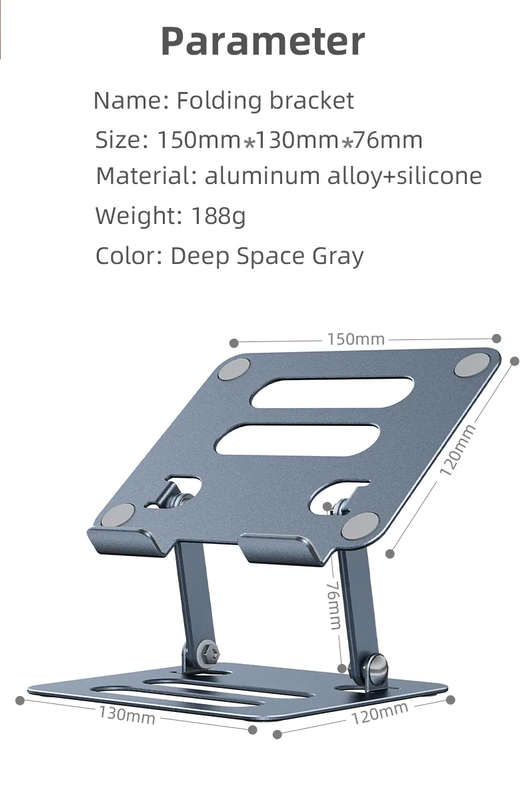 2 in 1 Aluminium Alloy Mobile phone Holder Tablet Stand 180 degree Free Rotation