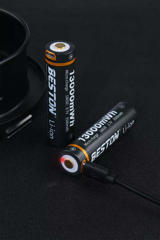 BESTON 18700 Micro USB Rechargeable Lithium Battery | 3.7V | 3500mAh | 1 Pack