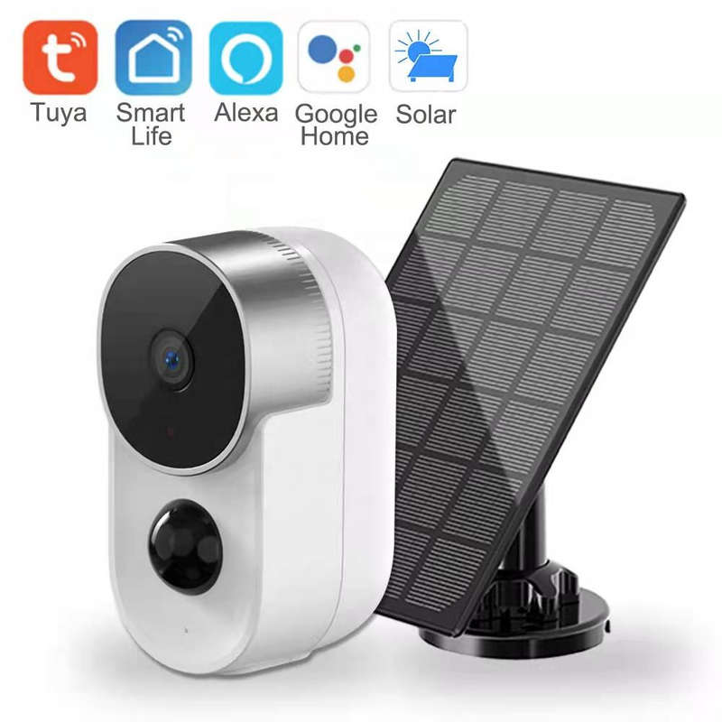 Smart Life Tuya WIFI Waterproof 2MP Camera w/ Solar Panel & built in Batteries