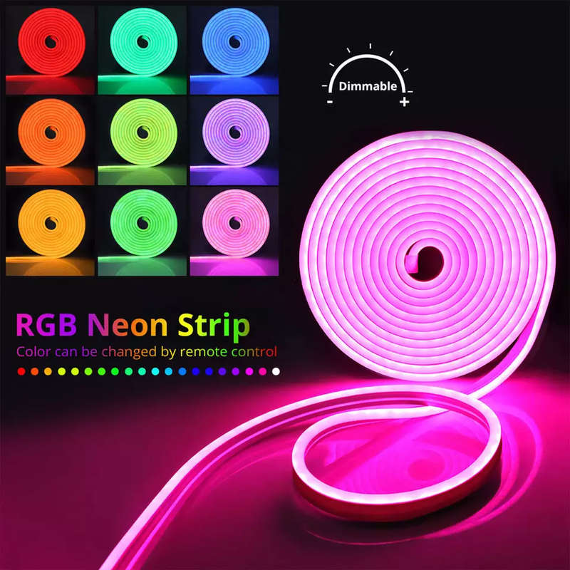 Smart Life Tuya WIFI RGBIC Flexible LED Neon Rope Light | 5M