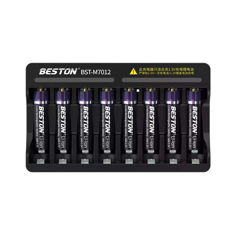 BESTON M7012 Rechargeable Lithium Battery Smart Charger for BESTON AA AAA 1.5V Batteries | 8 Slot