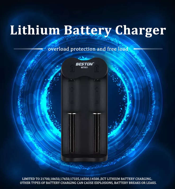 BESTON M7001 Rechargeable Lithium Battery Smart Charger for BESTON 3.7V Batteries | 2 Slot