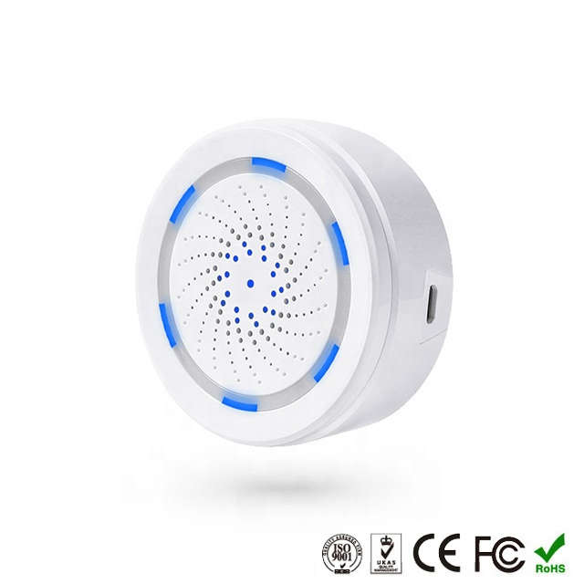 Smart Life Tuya WIFI Siren Alarm / Chime Speaker w/ Temperature & Humidity Sensor | 90dB | 5V