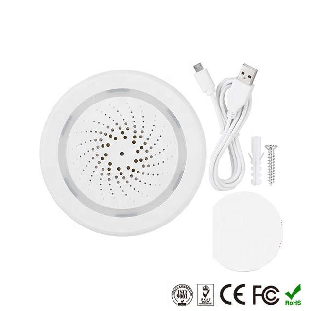 Smart Life Tuya WIFI Siren Alarm / Chime Speaker w/ Temperature & Humidity Sensor | 90dB | 5V